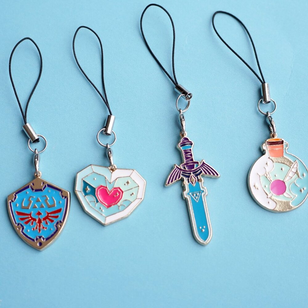 Legend of zelda phone charm